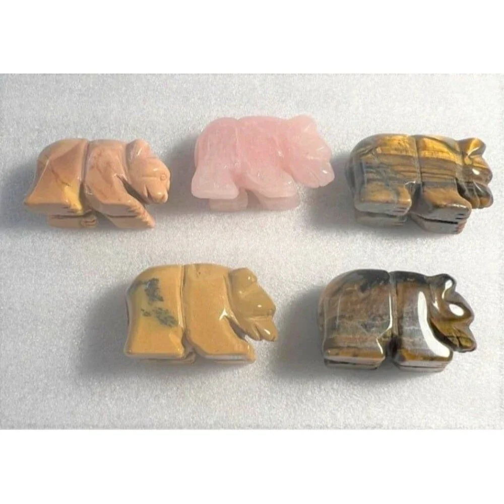 Gemstone Bear Carving - Your Choice